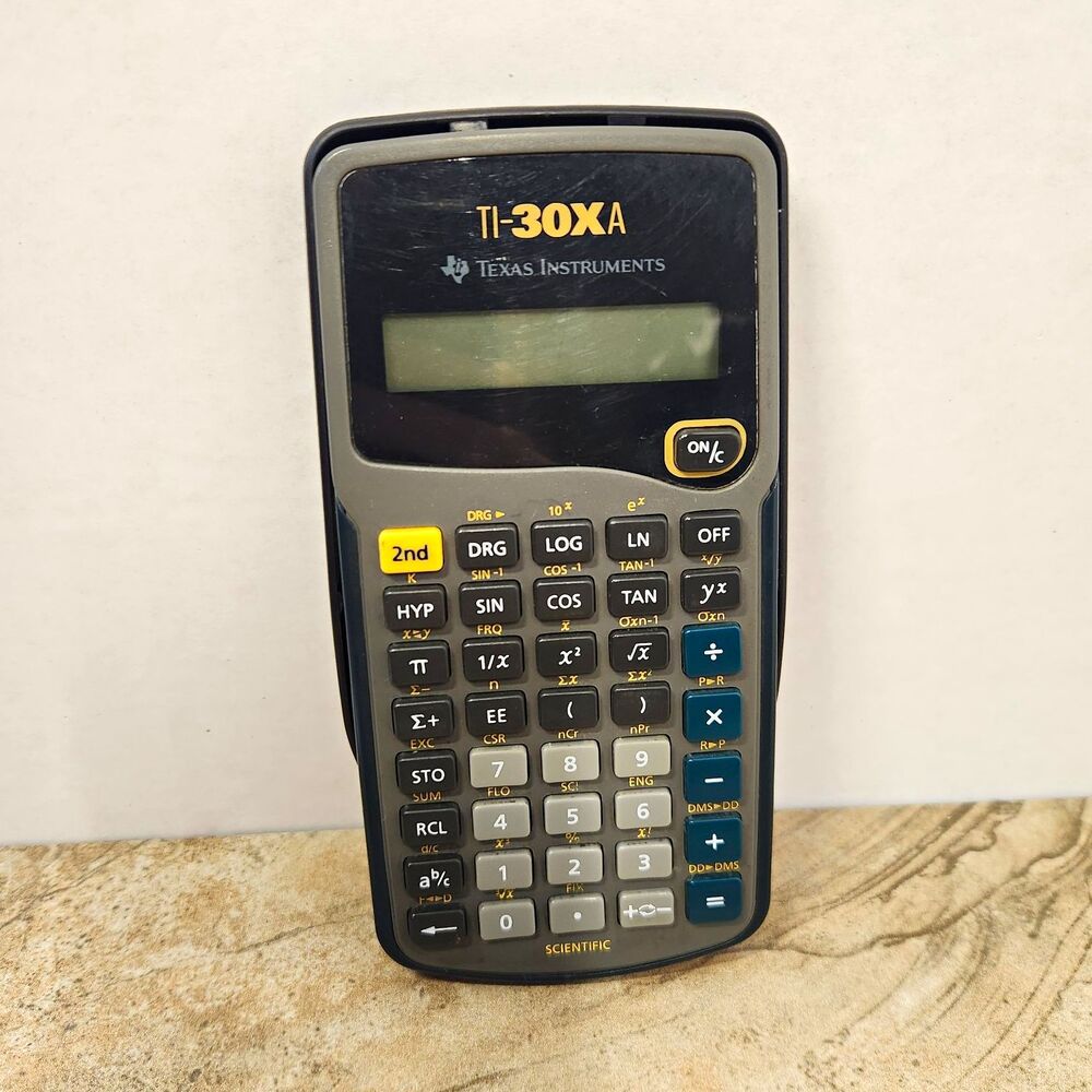 Texas Instruments TI-30XA Scientific Handheld Calculator LCD Battery with Cover